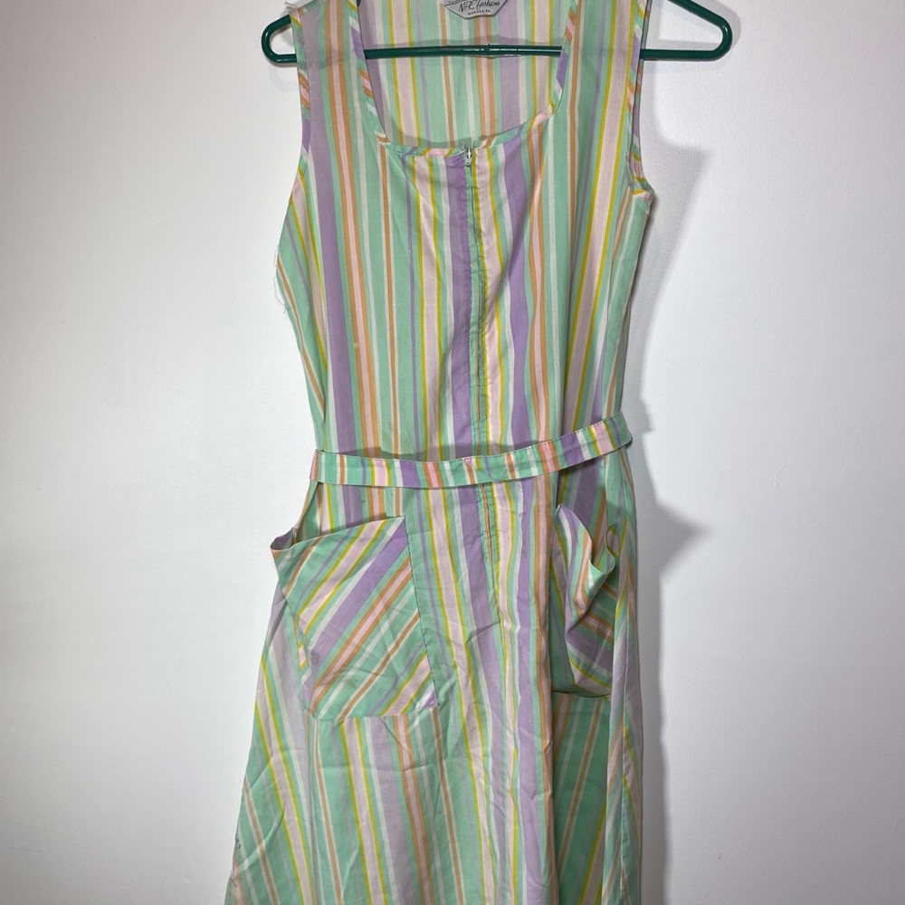 VINTAGE striped colorful dress